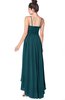 ColsBM Kinsley Blue Green Bridesmaid Dresses Half Backless Hi-Lo A-line Mature Sleeveless Spaghetti