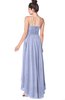 ColsBM Kinsley Blue Heron Bridesmaid Dresses Half Backless Hi-Lo A-line Mature Sleeveless Spaghetti