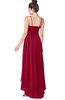 ColsBM Kinsley Dark Red Bridesmaid Dresses Half Backless Hi-Lo A-line Mature Sleeveless Spaghetti