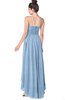 ColsBM Kinsley Dusty Blue Bridesmaid Dresses Half Backless Hi-Lo A-line Mature Sleeveless Spaghetti