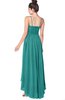 ColsBM Kinsley Emerald Green Bridesmaid Dresses Half Backless Hi-Lo A-line Mature Sleeveless Spaghetti