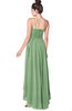 ColsBM Kinsley Fair Green Bridesmaid Dresses Half Backless Hi-Lo A-line Mature Sleeveless Spaghetti