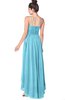 ColsBM Kinsley Light Blue Bridesmaid Dresses Half Backless Hi-Lo A-line Mature Sleeveless Spaghetti