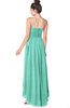 ColsBM Kinsley Mint Green Bridesmaid Dresses Half Backless Hi-Lo A-line Mature Sleeveless Spaghetti
