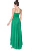 ColsBM Kinsley Pepper Green Bridesmaid Dresses Half Backless Hi-Lo A-line Mature Sleeveless Spaghetti