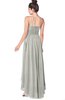 ColsBM Kinsley Platinum Bridesmaid Dresses Half Backless Hi-Lo A-line Mature Sleeveless Spaghetti