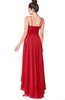 ColsBM Kinsley Red Bridesmaid Dresses Half Backless Hi-Lo A-line Mature Sleeveless Spaghetti