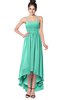 ColsBM Kinsley Seafoam Green Bridesmaid Dresses Half Backless Hi-Lo A-line Mature Sleeveless Spaghetti