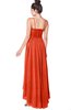 ColsBM Kinsley Tangerine Tango Bridesmaid Dresses Half Backless Hi-Lo A-line Mature Sleeveless Spaghetti