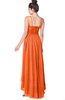 ColsBM Kinsley Tangerine Bridesmaid Dresses Half Backless Hi-Lo A-line Mature Sleeveless Spaghetti