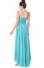 ColsBM Kinsley Turquoise Bridesmaid Dresses Half Backless Hi-Lo A-line Mature Sleeveless Spaghetti