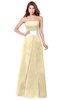 ColsBM Jeptha Cornhusk Bridesmaid Dresses A-line Floor Length Zip up Sleeveless Glamorous Strapless