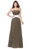 ColsBM Jeptha Otter Bridesmaid Dresses A-line Floor Length Zip up Sleeveless Glamorous Strapless