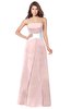 ColsBM Jeptha Pastel Pink Bridesmaid Dresses A-line Floor Length Zip up Sleeveless Glamorous Strapless