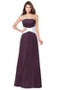 ColsBM Jeptha Plum Bridesmaid Dresses A-line Floor Length Zip up Sleeveless Glamorous Strapless