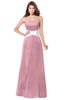 ColsBM Jeptha Rosebloom Bridesmaid Dresses A-line Floor Length Zip up Sleeveless Glamorous Strapless