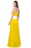 ColsBM Jeptha Yellow Bridesmaid Dresses A-line Floor Length Zip up Sleeveless Glamorous Strapless