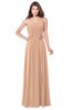 ColsBM Wisdom Almost Apricot Bridesmaid Dresses Sleeveless Pick up Sexy Strapless A-line Zip up