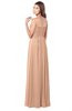 ColsBM Wisdom Almost Apricot Bridesmaid Dresses Sleeveless Pick up Sexy Strapless A-line Zip up