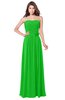 ColsBM Wisdom Classic Green Bridesmaid Dresses Sleeveless Pick up Sexy Strapless A-line Zip up