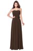 ColsBM Wisdom Copper Bridesmaid Dresses Sleeveless Pick up Sexy Strapless A-line Zip up