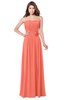 ColsBM Wisdom Fusion Coral Bridesmaid Dresses Sleeveless Pick up Sexy Strapless A-line Zip up