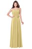 ColsBM Wisdom Gold Bridesmaid Dresses Sleeveless Pick up Sexy Strapless A-line Zip up