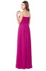 ColsBM Wisdom Hot Pink Bridesmaid Dresses Sleeveless Pick up Sexy Strapless A-line Zip up