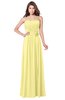 ColsBM Wisdom Pastel Yellow Bridesmaid Dresses Sleeveless Pick up Sexy Strapless A-line Zip up