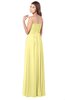 ColsBM Wisdom Pastel Yellow Bridesmaid Dresses Sleeveless Pick up Sexy Strapless A-line Zip up