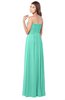 ColsBM Wisdom Seafoam Green Bridesmaid Dresses Sleeveless Pick up Sexy Strapless A-line Zip up