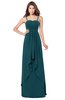 ColsBM Franny Blue Green Bridesmaid Dresses Sweetheart Elegant Sleeveless A-line Half Backless Floor Length