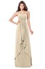ColsBM Franny Champagne Bridesmaid Dresses Sweetheart Elegant Sleeveless A-line Half Backless Floor Length