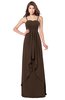 ColsBM Franny Copper Bridesmaid Dresses Sweetheart Elegant Sleeveless A-line Half Backless Floor Length
