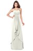 ColsBM Franny Cream Bridesmaid Dresses Sweetheart Elegant Sleeveless A-line Half Backless Floor Length