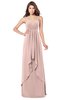 ColsBM Franny Dusty Rose Bridesmaid Dresses Sweetheart Elegant Sleeveless A-line Half Backless Floor Length