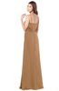 ColsBM Franny Light Brown Bridesmaid Dresses Sweetheart Elegant Sleeveless A-line Half Backless Floor Length