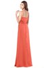 ColsBM Franny Living Coral Bridesmaid Dresses Sweetheart Elegant Sleeveless A-line Half Backless Floor Length