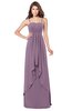 ColsBM Franny Mauve Bridesmaid Dresses Sweetheart Elegant Sleeveless A-line Half Backless Floor Length
