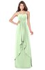 ColsBM Franny Pale Green Bridesmaid Dresses Sweetheart Elegant Sleeveless A-line Half Backless Floor Length