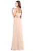 ColsBM Franny Peach Puree Bridesmaid Dresses Sweetheart Elegant Sleeveless A-line Half Backless Floor Length