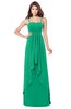 ColsBM Franny Pepper Green Bridesmaid Dresses Sweetheart Elegant Sleeveless A-line Half Backless Floor Length