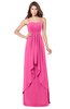 ColsBM Franny Rose Pink Bridesmaid Dresses Sweetheart Elegant Sleeveless A-line Half Backless Floor Length
