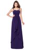 ColsBM Franny Royal Purple Bridesmaid Dresses Sweetheart Elegant Sleeveless A-line Half Backless Floor Length