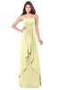 ColsBM Franny Soft Yellow Bridesmaid Dresses Sweetheart Elegant Sleeveless A-line Half Backless Floor Length