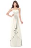 ColsBM Franny Whisper White Bridesmaid Dresses Sweetheart Elegant Sleeveless A-line Half Backless Floor Length