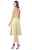 ColsBM Purdie Anise Flower Bridesmaid Dresses A-line Strapless Half Backless Tea Length Sleeveless Gorgeous