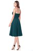 ColsBM Purdie Blue Green Bridesmaid Dresses A-line Strapless Half Backless Tea Length Sleeveless Gorgeous