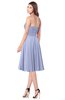ColsBM Purdie Blue Heron Bridesmaid Dresses A-line Strapless Half Backless Tea Length Sleeveless Gorgeous