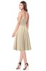 ColsBM Purdie Champagne Bridesmaid Dresses A-line Strapless Half Backless Tea Length Sleeveless Gorgeous